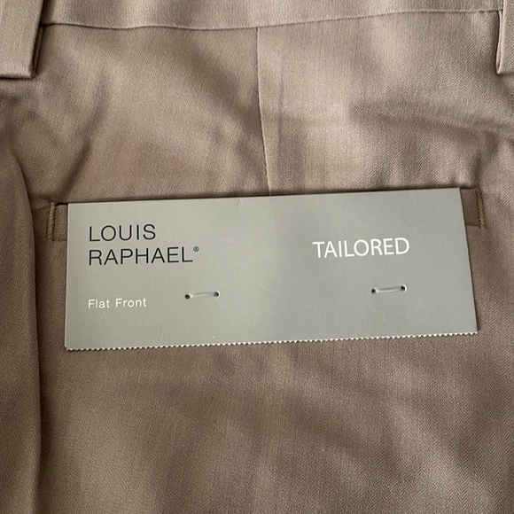 Louis Raphael Tailored Flat Front Men’s Dress Pants - Picture 3 of 5